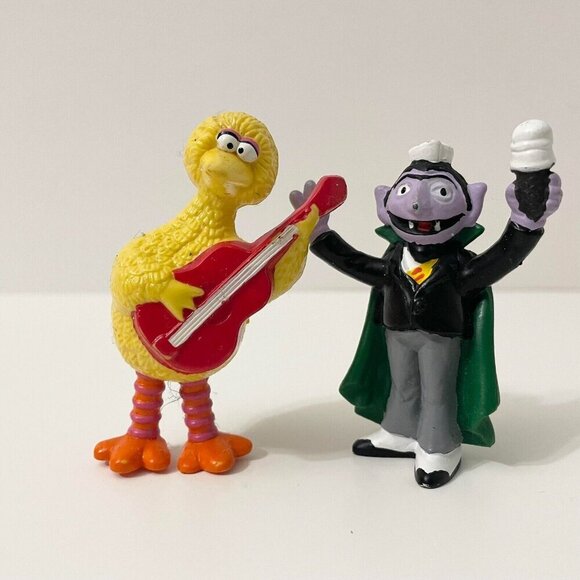 Vtg Sesame Street Muppets Figures Big Bird Count Dracula Snuffleupagus Flaws - Picture 13 of 16